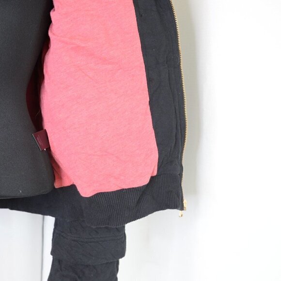 Marc Jacobs Black Quilted Zip Jacket Sz M - Picture 8 of 9